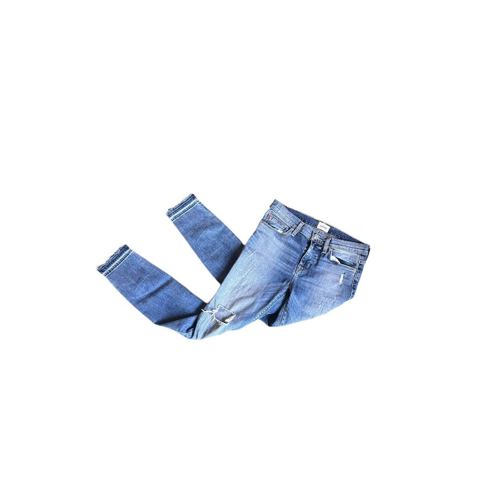 Hudson Distressed Skinny Leg Jeans